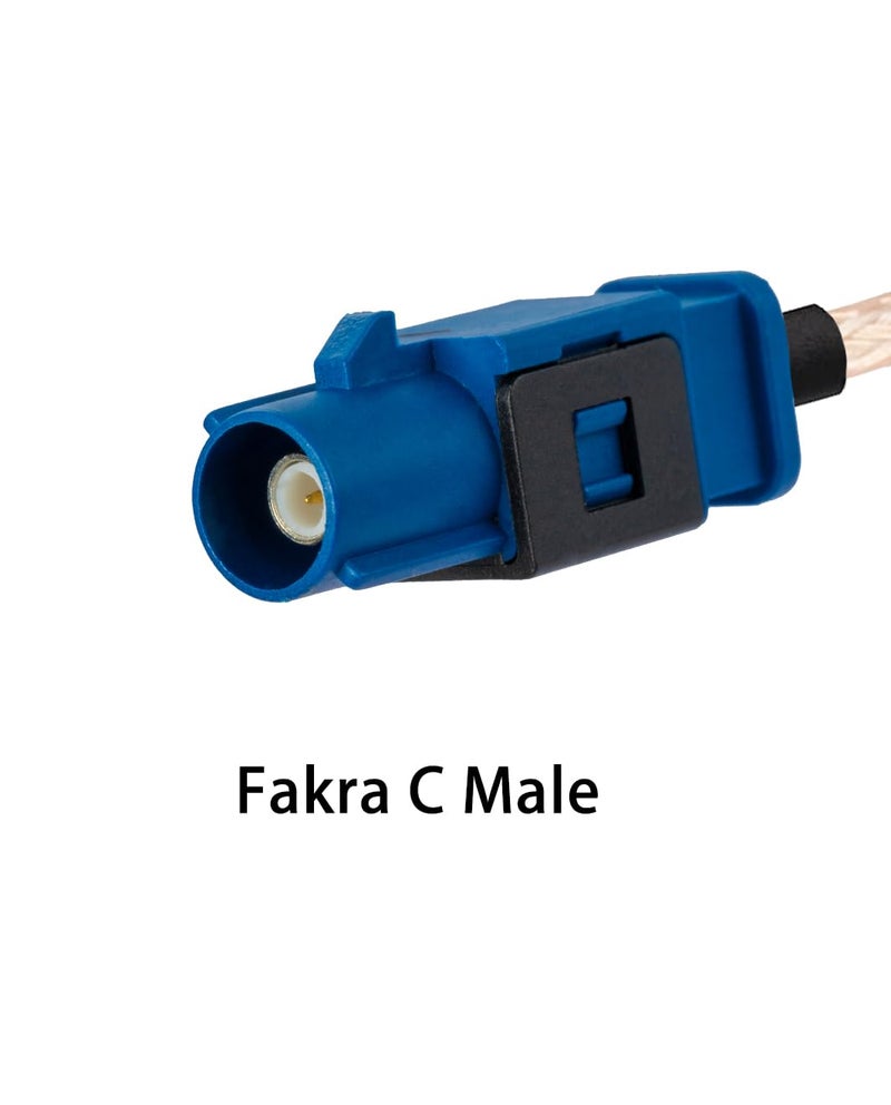 POBADY SMA Male to Fakra C Male Blue Pigtail Cable RG316 6in/15cm Fakra C Plug to SMA Plug GPS Antenna Extension Cable for Vehicle GPS Navigation Car Radio Stereo - Image 3